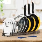 The Ultimate Kitchen Cabinet Organizer: MUDEELA Pots and Pans Rack