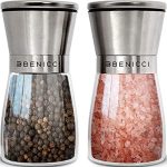 Seasoned Elegance: Premium Salt & Pepper Grinders – Stylish Stainless Steel, Adjustable Coarseness, Easy Clean – A Must-Have Addition for Every Kitchen!