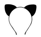 Feline Fashion Finds: Purrfectly Padded Black Cat Ears Headband for Cat Lovers