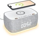 Discover the Marvelous EZVALO Alarm Clock: Stylish, Wireless Charging, Multi-Functional!