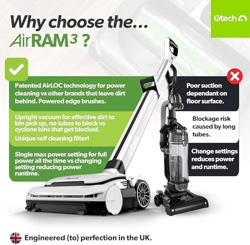 The ultimate Cleaning Companion: Gtech AirRAM 3 Vacuum Review