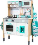 Step Into the Fun with Our Wooden Play Kitchen Set for Toddlers!