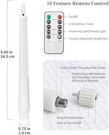 Illuminate your Home with Stmarry's LED Taper Candles - A warm and Cozy Glow for Any Occasion!