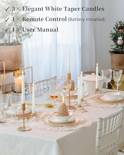 Illuminate Your home with Stmarry's LED Taper Candles - A Warm and Cozy Glow for Any Occasion!