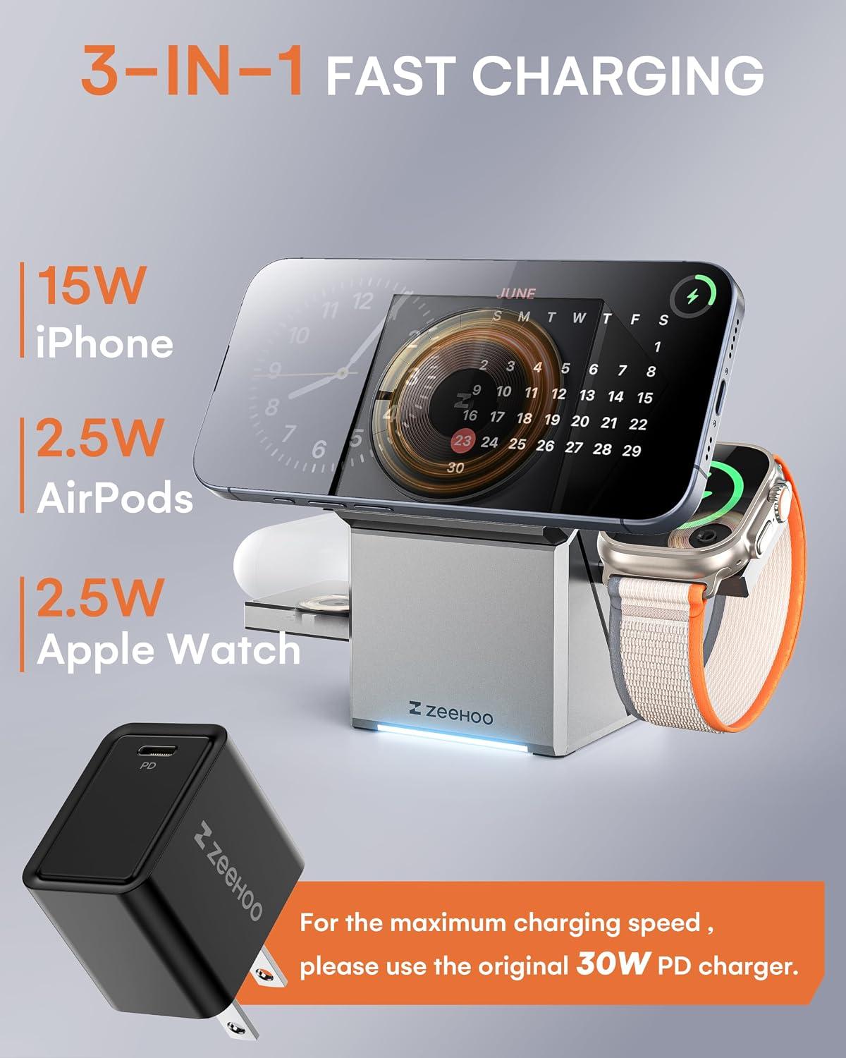 We Tried the ZEEHOO 3‑in‑1 Apple Charger-All‑In‑One Magic