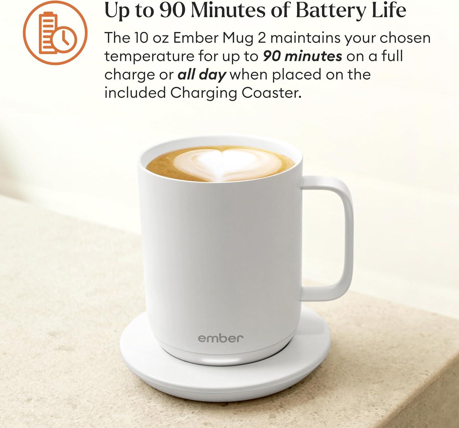 **Does It Actually Keep Drinks Hot? | Ember Temperature Control smart Mug II White Edition Review {YEAR}**