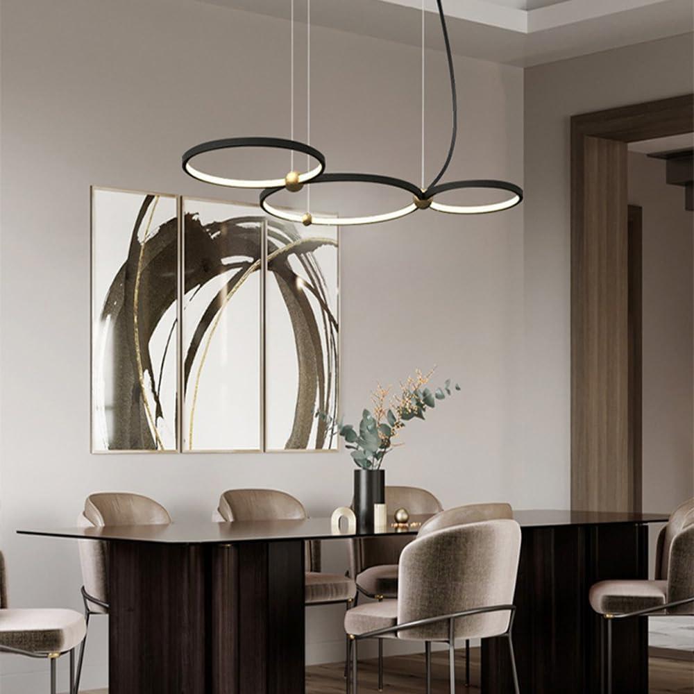 I Tested the black Gold Mid-Century 2-Ring LED Pendant