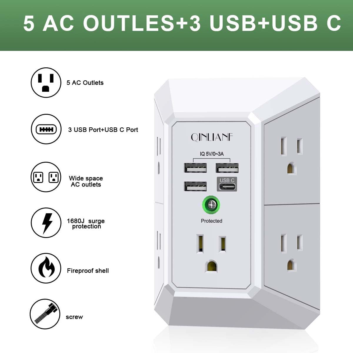 My Week with QINLIANF's 5-Outlet USB Surge Protector