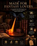 Dragon Bookshelf Nook Light, 3D Printed Fire-Breathing Fantasy Shelf Decor