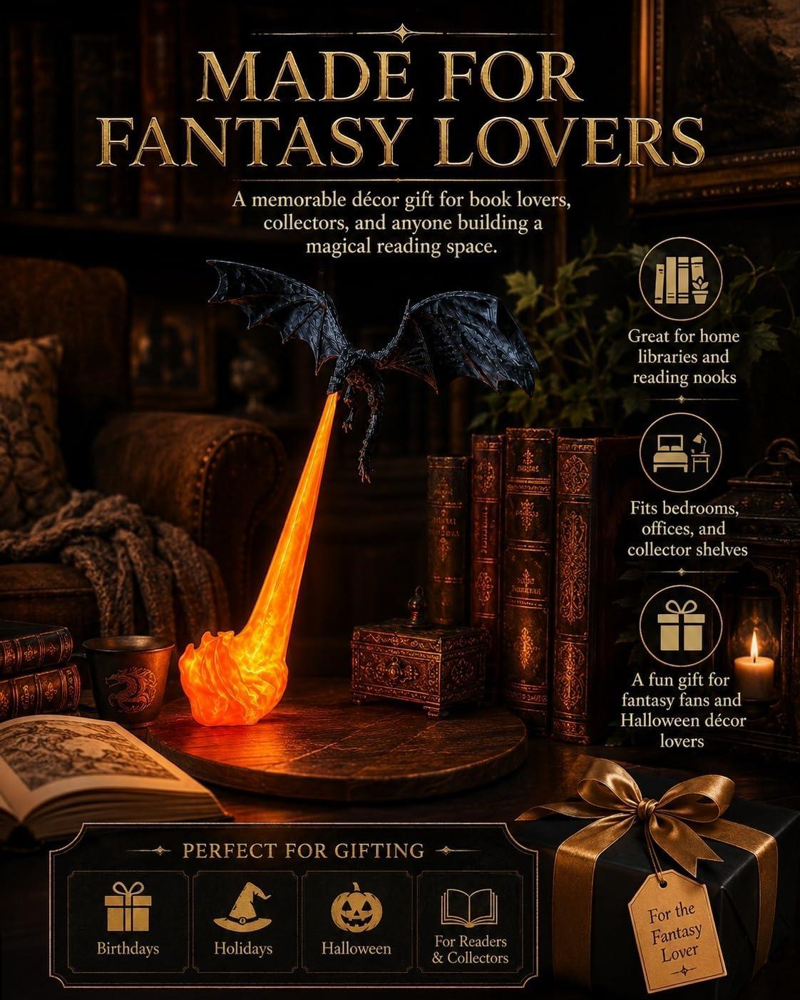 Based on the product description and the customer reviews you've shared, here's a concise summary of the key findings: **Product Claims (from the listing):** - 3D-printed dragon sculpture with LED-lit flame base (red or blue). - Two sizes: large (29 cm tall) and small (17 cm).- Includes adhesive dots for stability. - Note: a card must be removed from the LED for the light ⁢to work. **Common Customer Complaints ‌(from 8 reviews,mostly 1-3 ‌stars):** | Issue | Frequency | |-------|-----------| | Light doesn't work‌ or only bottom of flame lights up (not as pictured) | 5 reviews | | Can't stand on its own; requires double-sided ⁢tape to stay upright | 4 reviews‌ | | Very⁤ fragile - breaks easily (wings,tail,flame) | 3‌ reviews | | Arrived damaged or poorly⁢ packaged | 2 reviews ⁣| | Misleading picture - doesn't look as shown‌ | 3 reviews | | Overall cheap/trash quality | 3 reviews | **Positive Feedback (1 review):** - ‍One ‍user (Fred) liked the ominous look on a ‍bookshelf and said it glows well. **Critically important Note:** The product description includes a warning about a card blocking the LED light - some users may⁤ have⁢ missed this, but most complaints go beyond that (e.g.,only the bottom of​ the ‍flame lights up,which matches the physical design,not ⁤the photo). The product seems to be a **poorly made,fragile decoration** that relies on double-sided tape for stability and does not match the promotional images. **Conclusion:** The overwhelming majority of reviews are negative, citing quality, durabilityand false advertising. If you're considering buying this, be aware that‌ it likely won't stand up​ on its own,​ the light‍ effect is minimaland it may⁣ break easily. The one ​positive review is an outlier. I would not recommend this product based on the evidence