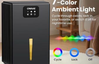 My OWAAE Dehumidifier: 30dB Sleep & 7-Color Lights