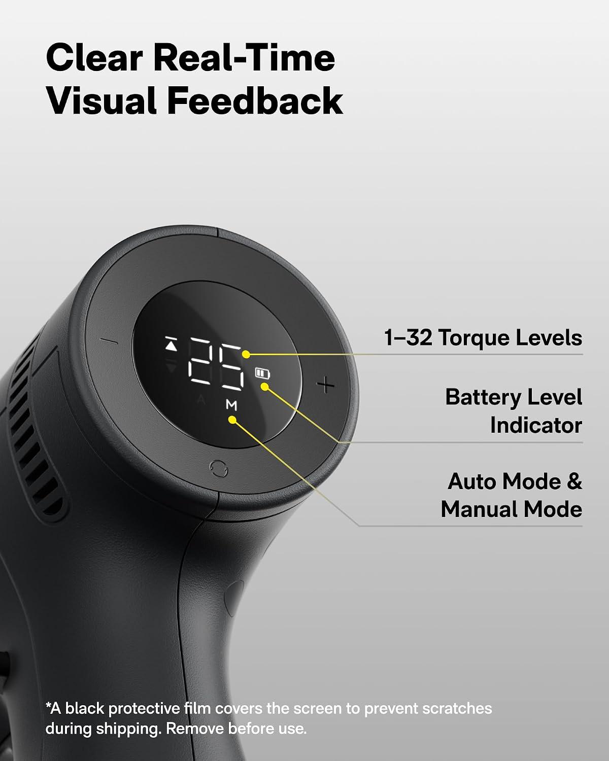 Based on the reviews and product summary you've provided, here is a concise breakdown of the key features and overall sentiment for the **HOTO 16V Brushless Drill**: **Overall sentiment:** 4-5 stars.Users praise it as a high-quality, stylishand precise tool for **light-duty and precision work** (electronics, furniture assembly), not for heavy construction. **Key Pros:** - **Sophisticated Torque Control:** The standout feature.An intelligent auto-stop mechanism and 32 precise torque levels prevent stripping screws, ideal for beginners or repetitive tasks. - **Design & Build:** Sleek, minimalist, lightweightand well-made. Feels refined but not bulky. - **Convenient Charging:** Uses USB-C (not a proprietary charger) and has a long-lasting 1900mAh internal battery. - **Good Value for Niche Use:** Packs enough power (50 N·m torque) for home repairs and DIY without being overkill. **Key Cons/Considerations:** - **Not