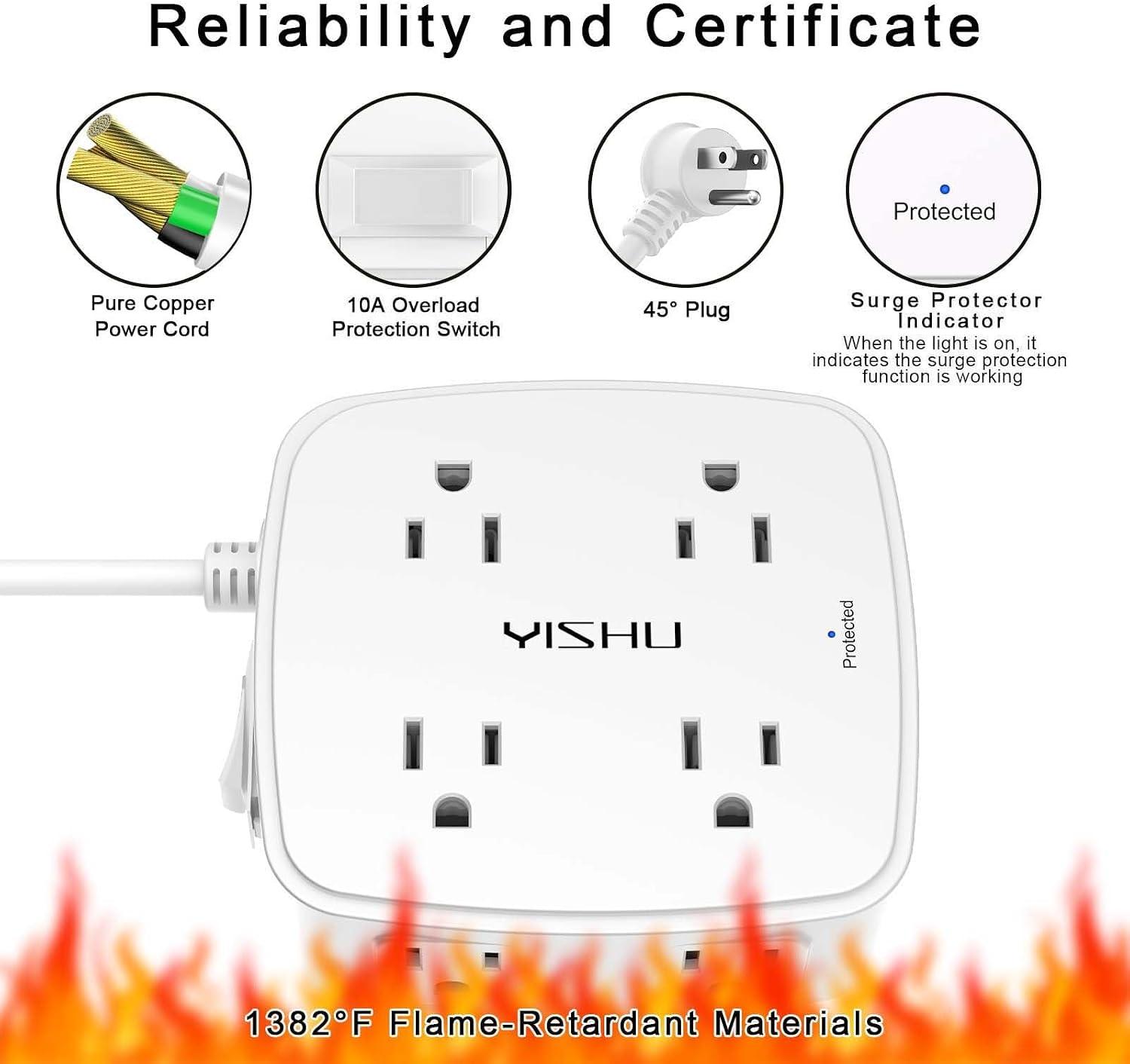 My Power strip Solved My Outlet Woes: 8 Outlets, 4 USB Ports