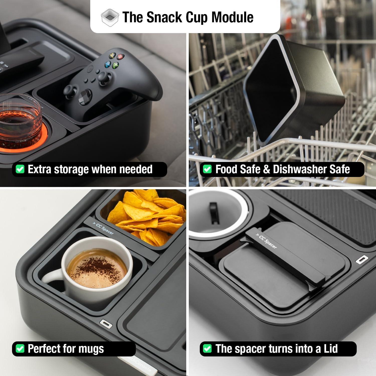 My Couch Console:⁢ Snacks, Tech, No Spills!