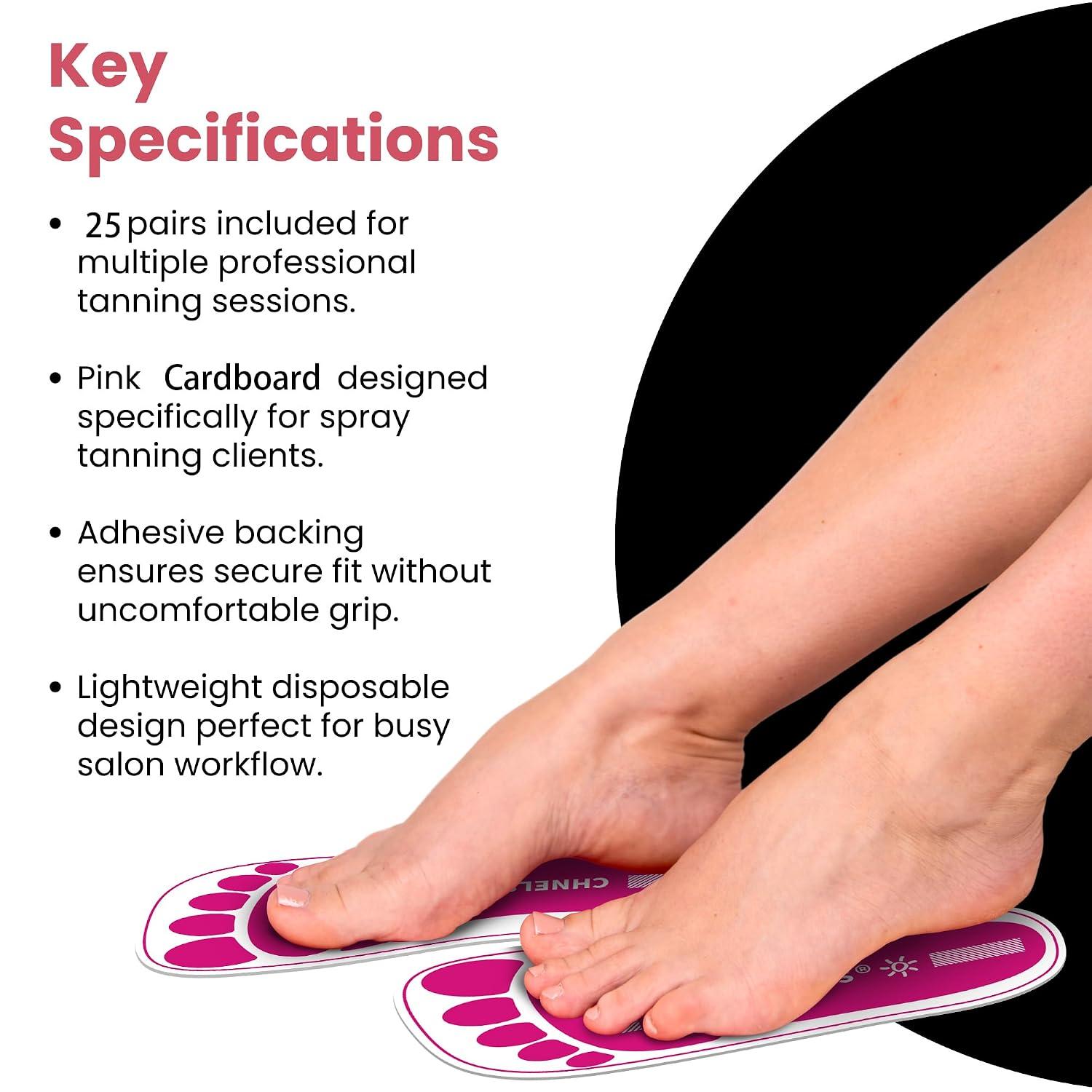 Based on the customer reviews you provided, here's a concise summary of the key points for the **Pink 25Pairs Disposable Spray Tanning Feet Pads**:
**Overall Sentiment:** Mixed. The product has a 4.3-star average from 229 reviews, but the detailed feedback reveals significant inconsistency.
**Positive Highlights:**
- **Suitability for spray tanning:** 8 out of 9 customers found them excellent for spray tans, especially professionals. They are praised for keeping feet clean and avoiding lines from flip-flops.
- **Stickiness (some users):** A few customers found them very sticky and effective at staying on during the tanning process.
**Negative Highlights:**
- **Adhesiveness issues:** The most common complaint (7 out of 9 reviews on adhesiveness). Many users report the pads don't stick well,slide off,or cause the tan solution to seep through. One reviewer said they 