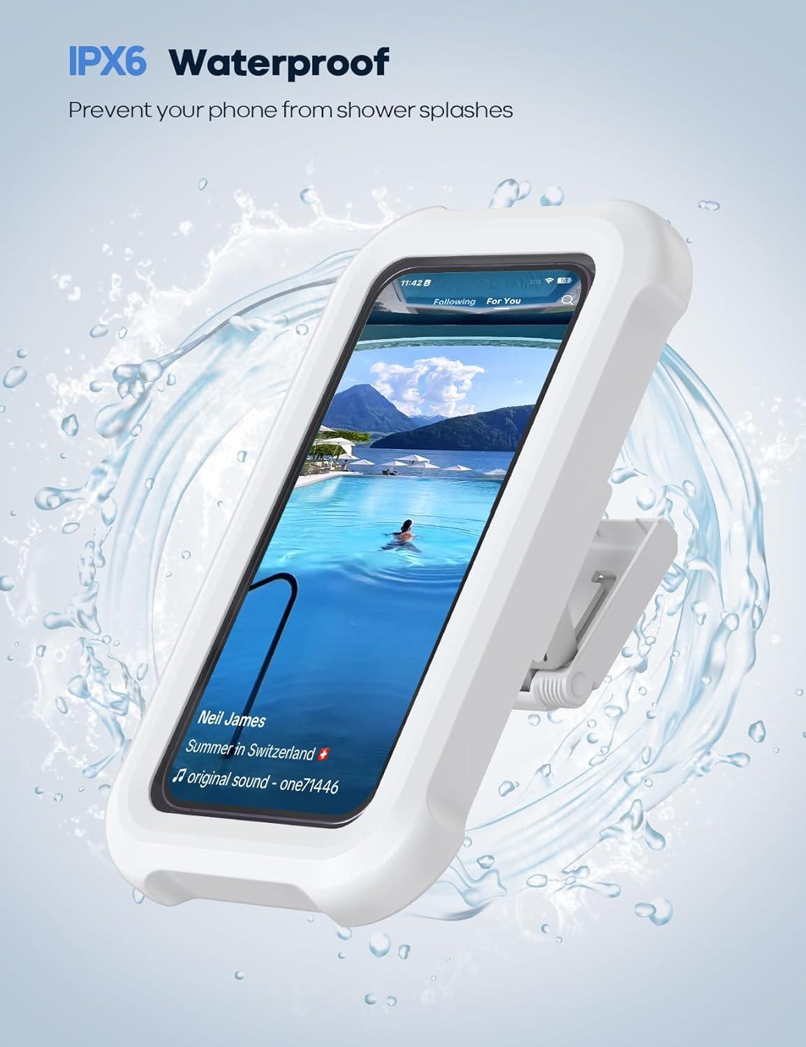 I Tested the Lamicall Waterproof Shower Phone Holder