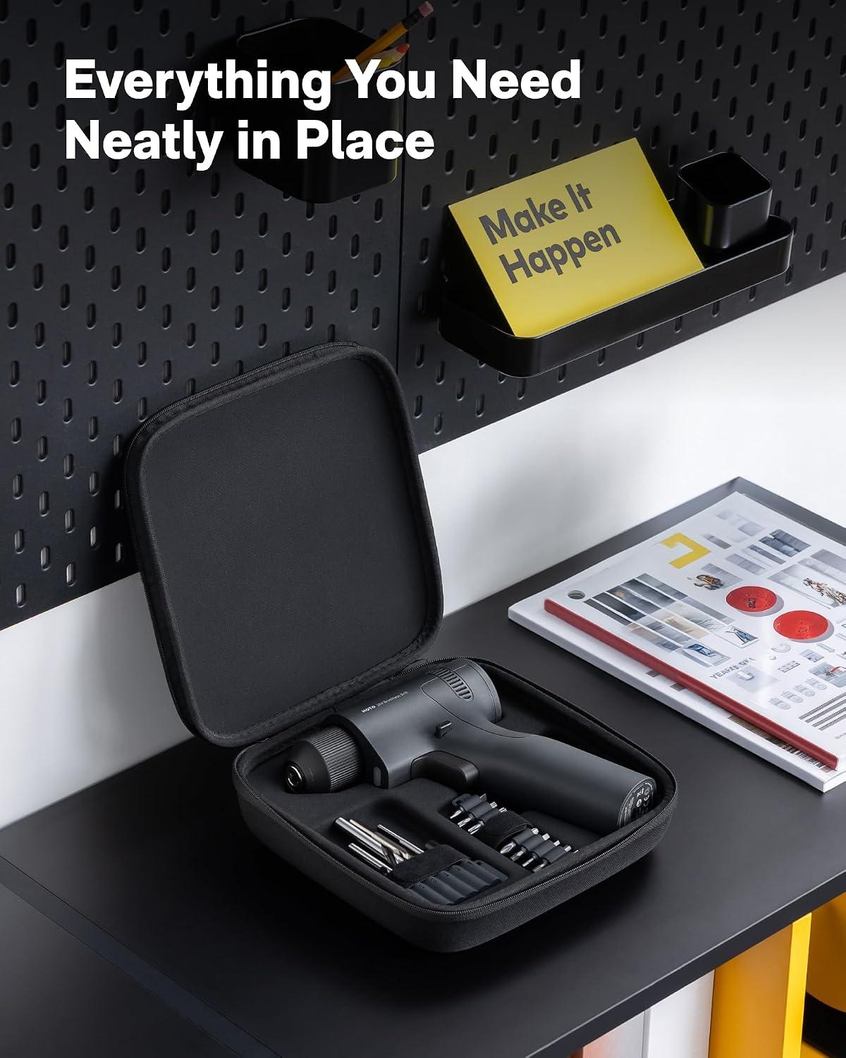 Based on the reviews and product summary you've provided, here is a concise breakdown of the key features and overall sentiment for the **HOTO 16V Brushless Drill**: **Overall Sentiment:** 4-5 stars. Users praise it as a high-quality, stylishand precise tool for **light-duty and precision work** (electronics, furniture assembly), not for heavy construction. **Key Pros:** - **Sophisticated Torque Control:** The standout feature. An intelligent auto-stop mechanism and 32 precise torque levels prevent stripping screws, ideal for beginners or repetitive tasks. - **Design & Build:** Sleek, minimalist, lightweightand well-made. Feels refined but not bulky. - **Convenient Charging:** Uses USB-C (not a proprietary charger) and has a long-lasting 1900mAh internal battery. - **Good Value for Niche use:** Packs enough power (50 N·m torque) for home repairs and DIY without being overkill. **Key Cons/Considerations:** - **Not