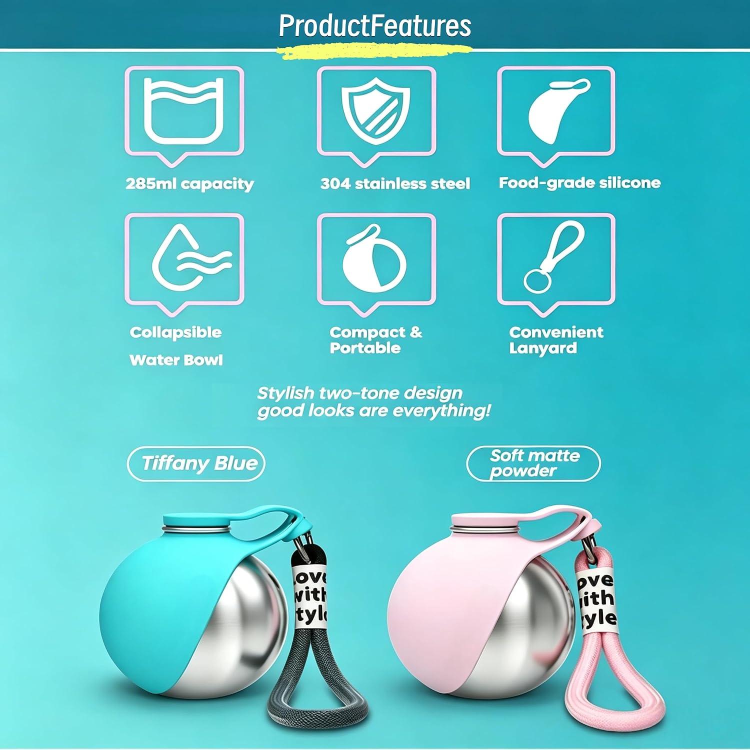 Based‍ on the reviews⁣ you shared, here's ​a quick summary of the **Eyudah ‌2-in-1 ‍Dog⁤ Water Bottle**: ### Overall Sentiment - **Rating:** 4.3 out of 5 stars (14 ratings) - ‌Most reviewers gave it **5 stars**, with one giving **4 stars** and calling‌ it ​“clever design⁢ and cuteness make it worth⁢ it.” ### What Reviewers Liked - **Leak-proof:** Multiple ⁤reviewers confirmed it doesn't leak, even⁤ when rolling around in the car. - **Compact⁢ & portable:** Easy to carry, ⁣lightweightand clips onto backpacks for walks or hikes. - ‌**Built-in foldable bowl:** Convenient for dogs to drink from without needing a separate dish. - **Keeps⁢ water⁤ cool:** ⁢Stainless steel helps keep water⁤ cold​ for ⁢about 1.5 hours, provided that ‍it's not in direct sunlight. - ‌**Easy to use and⁤ clean:** Simple to fill, washand operate. - **Good quality materials:** ⁣Food-grade 304 stainless steel‍ and ⁢BPA-free⁣ silicone. ### ​Minor Downsides - One reviewer⁤ mentioned their dogs thought ⁤it was a toy ball and had to ‌keep it away from them. - Direct sunlight⁤ can‍ make it⁣ heat up faster, so it's best⁢ to keep it shaded. - ‍Long-term durability⁣ is⁢ still ‌untested - ‍one reviewer said they'll update if anything changes after 6 months to a year. ### Verdict Reviewers ‍seem ⁤impressed with it as a portable dog water bottle for daily walks, hikingand travel. The leak-proof seal, compact designand ‍built-in bowl ‍are ⁣the standout features. If you need a ‍convenient, no-leak hydration‌ bottle for your dog, it looks ​like a solid choice