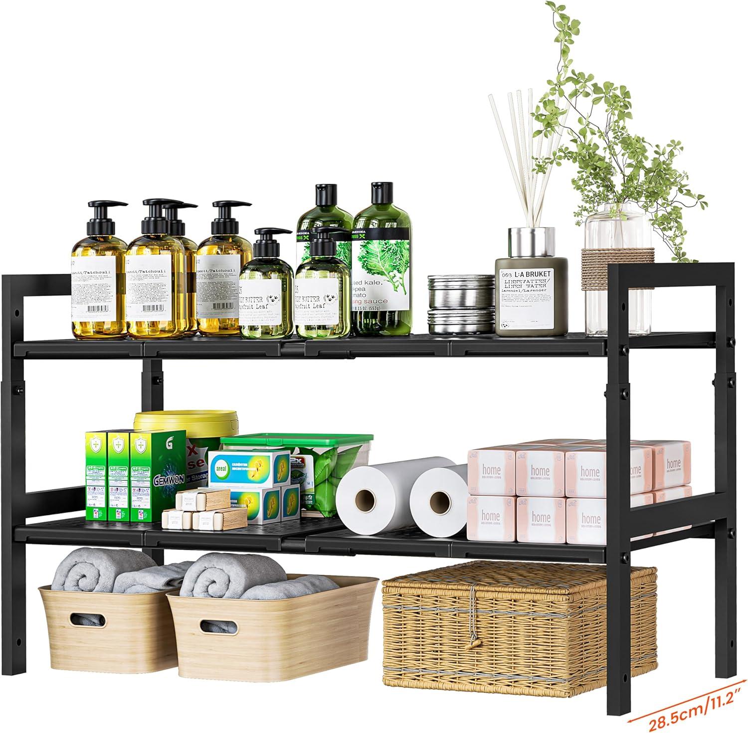 I‌ Measured My ​Cabinet,‌ Got ⁣This Expandable Shelf - ⁣Perfect!