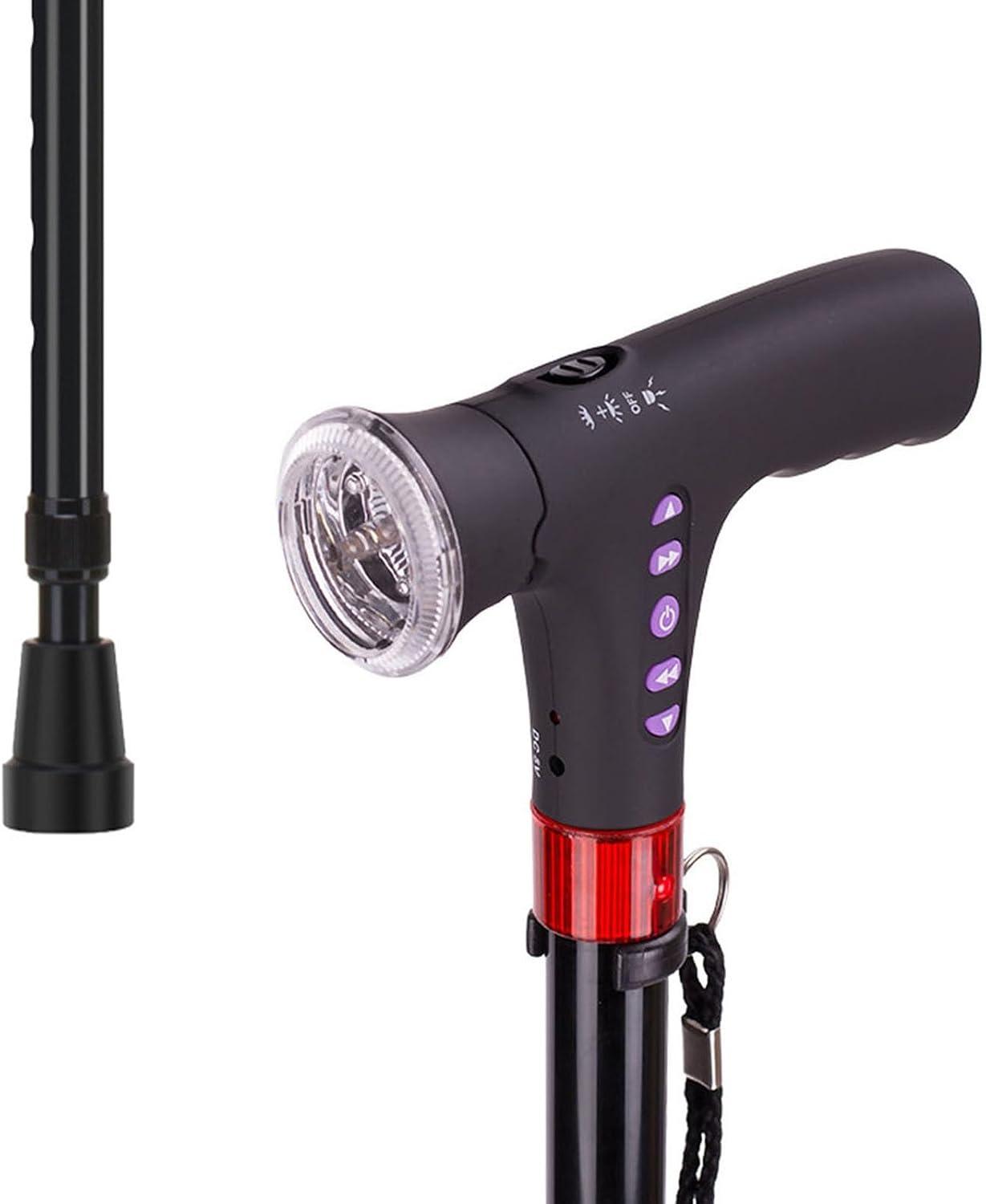 I Tested a telescopic Cane with Flashlight, Radioand Alarm