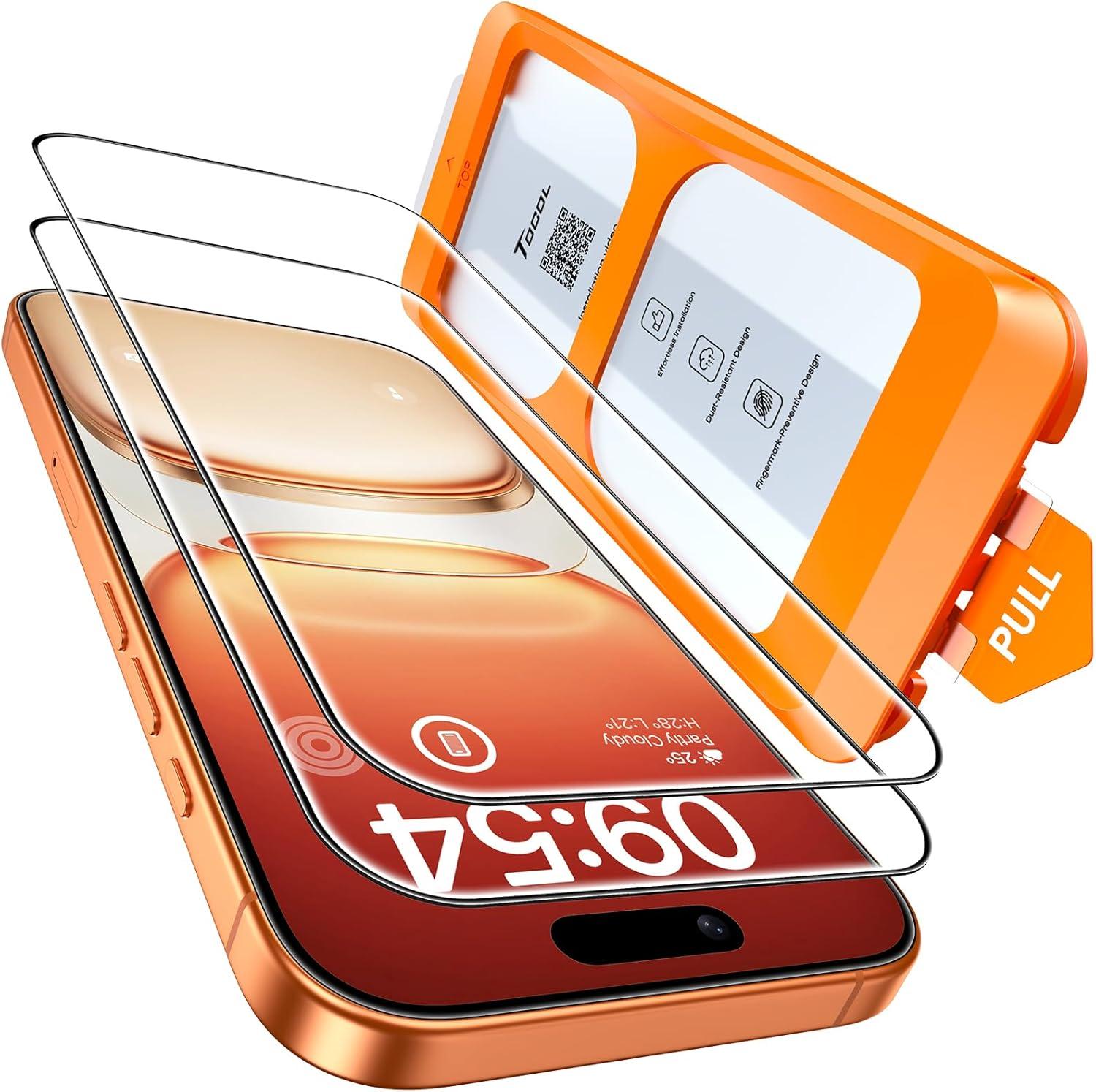 Parece que has compartido reseñas y el resumen del producto **TOCOL** para el **iPhone 17 Pro Max**. No has indicado exactamente qué necesitas, pero si quieres un **resumen en español**, aquí tienes uno: --- ### Resumen de reseñas y producto: Protector de pantalla TOCOL para iPhone 17 Pro Max **Opiniones destacadas:** - **Instalación muy fácil** gracias al **marco de instalación incluido**, que permite alinear perfectamente el protector sin burbujas ni polvo. - El proceso guiado hace que quede **prácticamente perfecto al primer intento**, algo poco habitual en este tipo de accesorios. - El cristal tiene **buena transparencia** y **no afecta al tacto ni a la sensibilidad táctil**. - Se agradecen unas **instrucciones claras** y el hecho de que **incluya dos protectores**. - Un usuario comenta que, además, el aplicador es