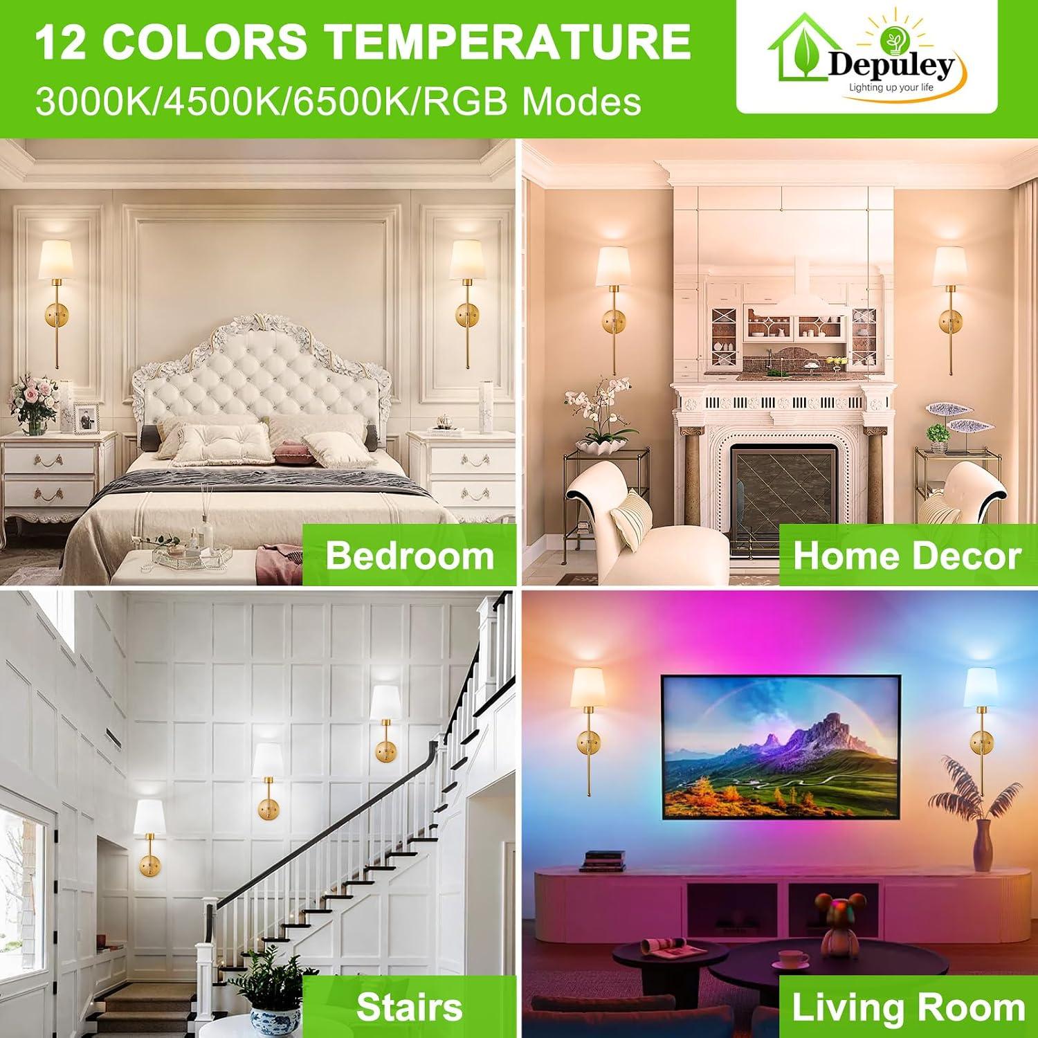 My Depuley Wireless Sconces Review: 15 Colors & Dimmable