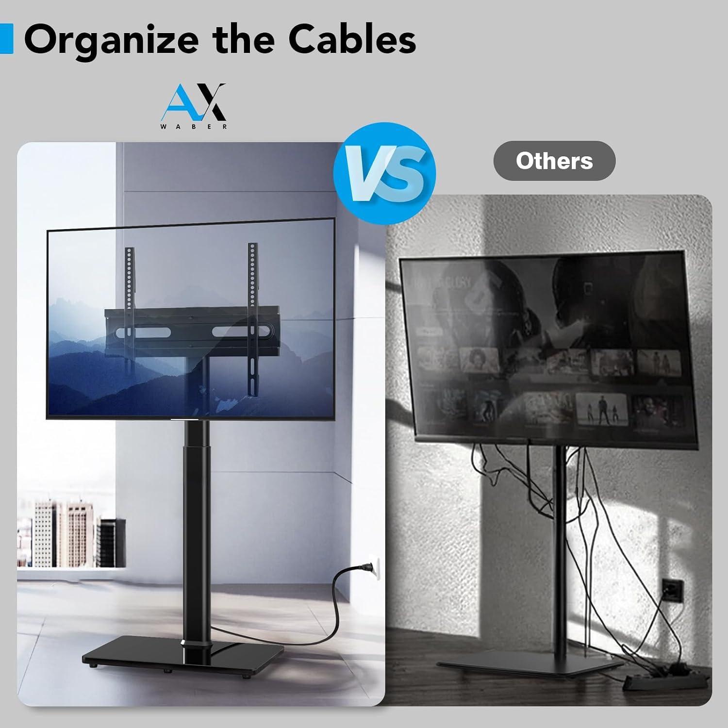 My AX WABER Floor TV Stand: Swivel, Height, Power Review
