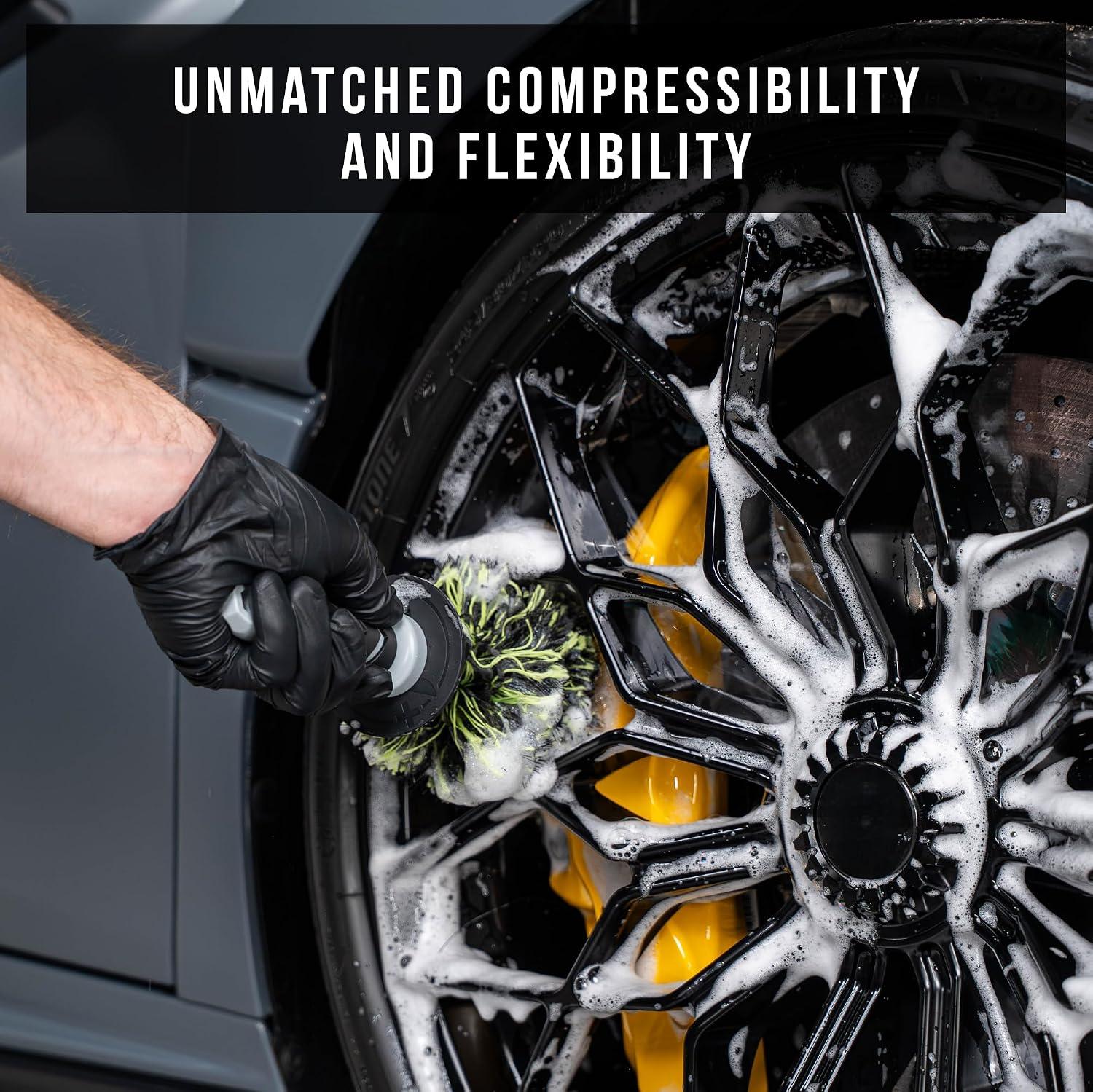 It looks ‌like you've ‍pulled together a strong set of feedback for the ⁣**VIKING ‌V+ Wheel Barrel‌ Brush**. Here's a clean, consolidated 5-star review ‍based on the details⁤ you shared: --- **5 out of⁣ 5 stars - The Best​ Wheel Brush I've Used** The VIKING⁢ V+ Wheel Barrel Brush has quickly become my favorite tool ⁤for‍ deep wheel cleaning. The bristle and fiber blend fans out⁢ just enough to ​cover a wide ‍area inside the ‌barrel, while staying firm enough to agitate stubborn deposits​ around lug nuts and behind spokes.I've used it on painted alloy wheels and ⁢chrome exhaust tipsand it leaves a spotless finish without any scratching or ⁣marring. It holds soapy ​water really well, so ⁣you get consistent sudsing action throughout⁣ the wash. Rinsing it clean takes just a few seconds under ⁤the ⁢hose. The brush also works great on engine​ bay components and plastic trim where a larger brush feels too bulky. Durability has been impressive after multiple weekend washes-no ​deformed bristles, no sheddingand the handle still feels solid. The ergonomic handle, knuckle guardand end cap make it comfortable and safe to use in tight spacesand it hangs easily⁤ from a‍ hook to ⁣dry quickly. For the ⁢price,it delivers professional-level results and makes cleaning wheels ‌and exhaust tips ​effortless. If you're looking⁢ for⁣ a dedicated,⁤ no-nonsense wheel brush, this is⁣ a ‌smart addition to any car care arsenal. --- Let me know if you'd like a shorter version, a response to a specific reviewor anything else!