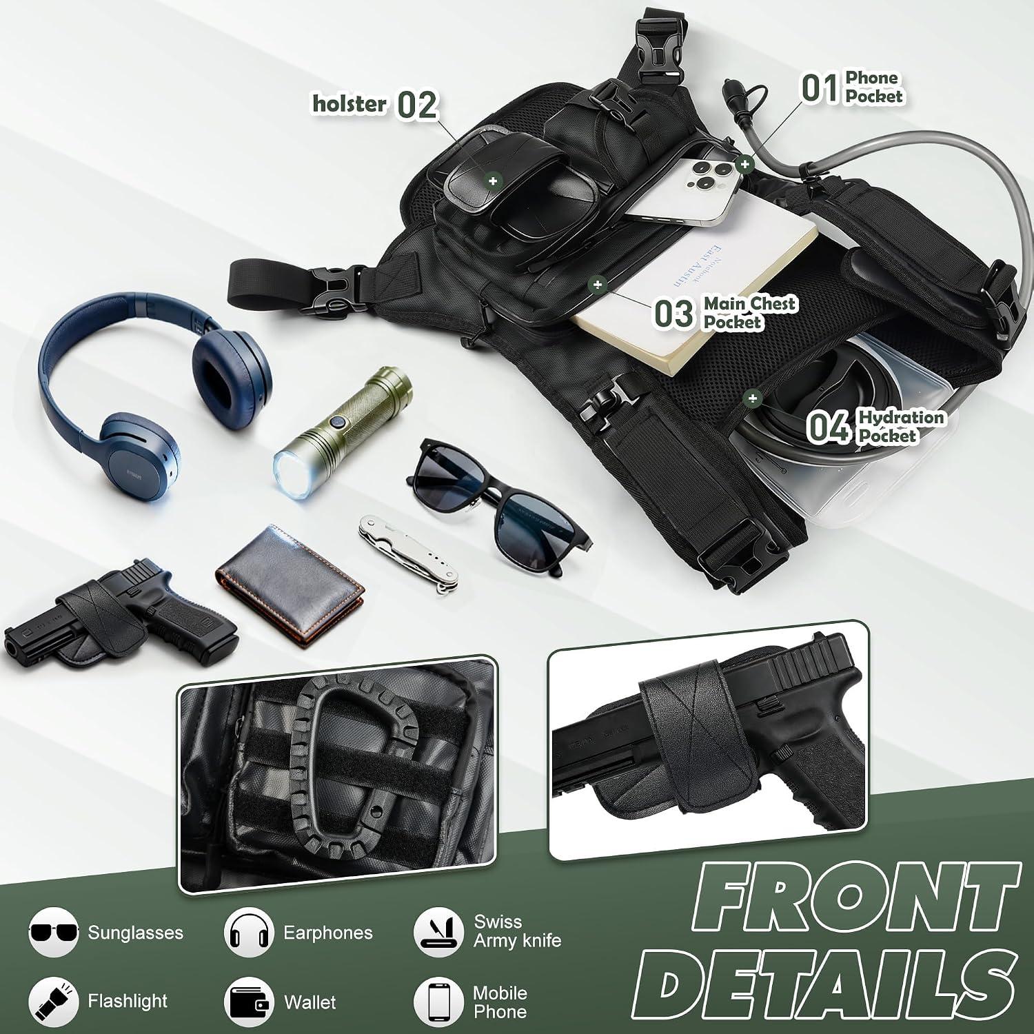 Based on the product summary and customer reviews you provided, here's a concise analysis: ## Product Overview The **Dzanwo Hydration Running Vest** (2L water bladder) is marketed as a lightweight, reflective chest pack for hiking, running, cyclingand tactical use. Key features include: - Premium 2L reservoir with advanced flow control valve (BPA/PVC-free) - Dedicated internal gun holster + multiple pockets + free carabiner - Waterproof, abrasion-resistant composite laminate construction - Adjustable shoulder straps and stabilizing waist belt - Breathable mesh back for comfort ## Customer review Sentiment | Rating | Count | Key Points | |--------|-------|------------| | ★★★★★ | 6 | great for hiking, running, rucking, carrying gear; comfortable fit for larger body types; good weight distribution | | ★★★★☆ | 1 | Good but drinking hose connection is poor quality | | ★★★☆☆ | 1 | Straps ripped after only 4 uses (poor durability) | **Overall**: Mostly positive (7 of 8 reviews are 4-5 stars), but with notable concerns about strap durability and hose connection quality. The vest is well-regarded for comfort, fitand utility across various activities. Would you like a more detailed breakdown or a recommendation on whether this product is worth buying?
