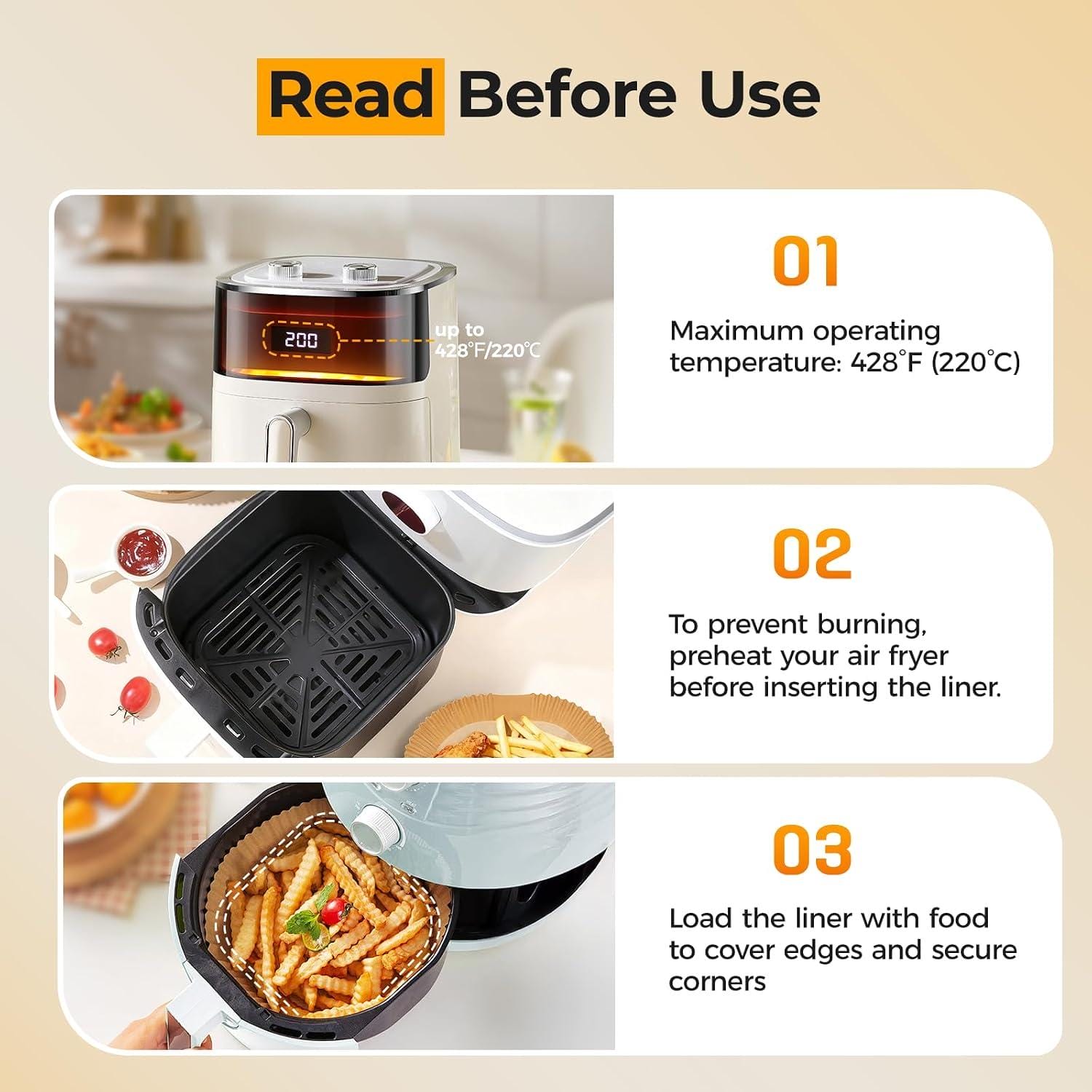 Fry Away Mess:⁢ My 125 Square Air Fryer Liner Review