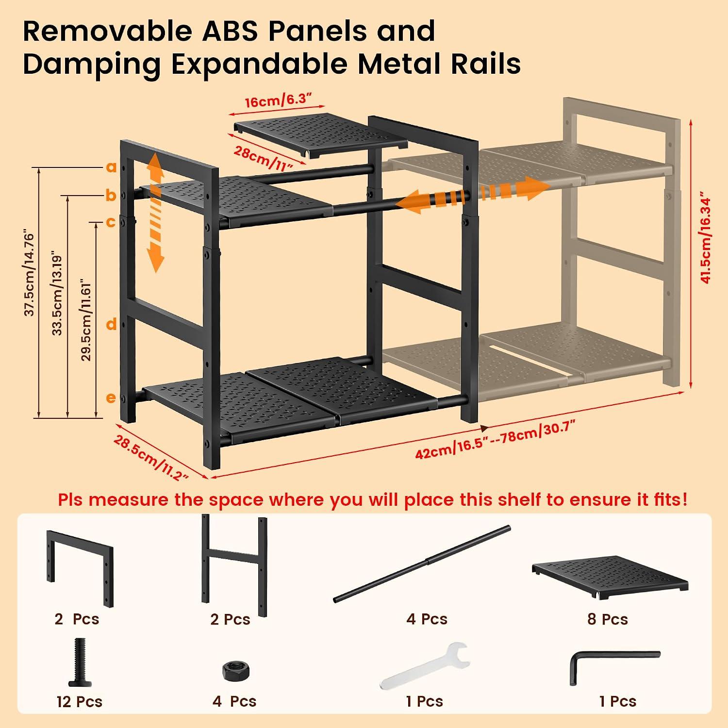 I Measured My Cabinet, got This ⁣Expandable Shelf - Perfect!