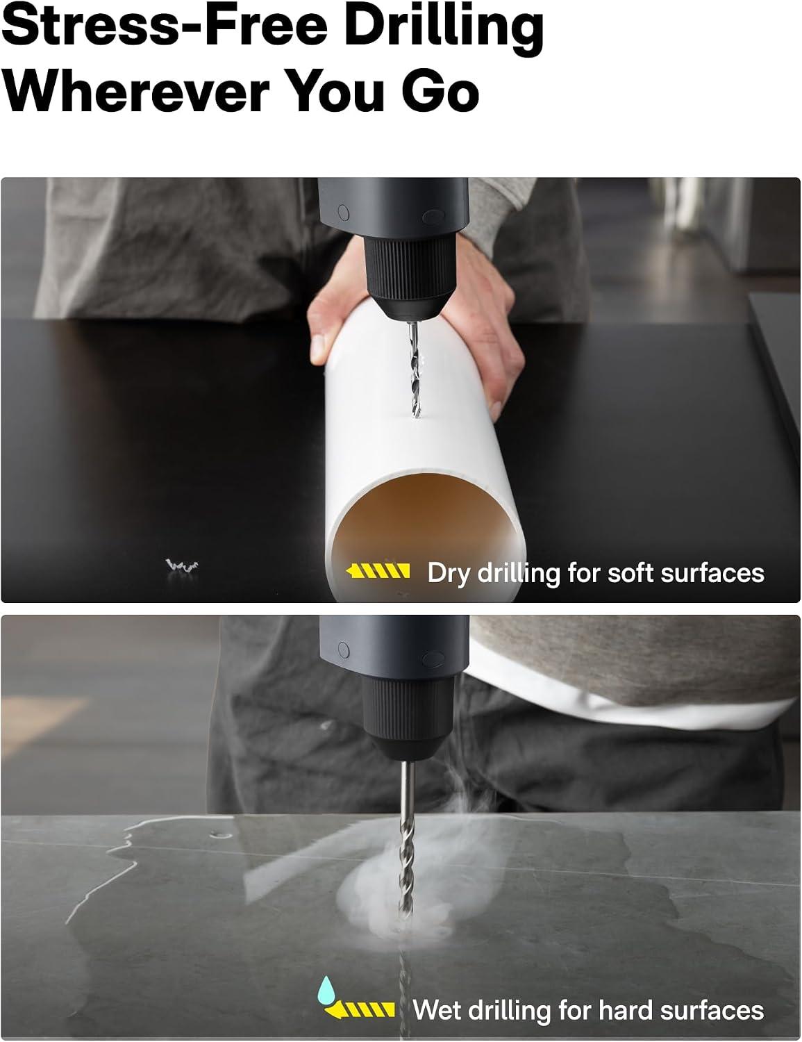 Based on the reviews and product summary you've provided, here is a concise breakdown of the key features and overall sentiment for the **HOTO 16V Brushless Drill**: **Overall Sentiment:** 4-5 stars. Users praise it as a high-quality, stylishand precise tool for **light-duty and precision work** (electronics, furniture assembly), not for heavy construction. **Key Pros:** - **Sophisticated Torque Control:** The standout feature. An intelligent auto-stop mechanism and 32 precise torque levels prevent stripping screws,ideal for beginners or repetitive tasks. - **Design & Build:** Sleek, minimalist, lightweight, and well-made. Feels refined but not bulky. - **Convenient Charging:** Uses USB-C (not a proprietary charger) and has a long-lasting 1900mAh internal battery. - **Good Value for Niche Use:** packs enough power (50 N·m torque) for home repairs and DIY without being overkill. **key Cons/Considerations:** - **Not