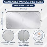 Based on the reviews and product summary you’ve shared, here’s a quick assessment of the **EcoNour Car Windshield Sun Shade**:

**Overall Rating from Reviews:** ⭐ 4.6 / 5 (mostly positive, with a few critical notes)

**Key Strengths (from real user feedba