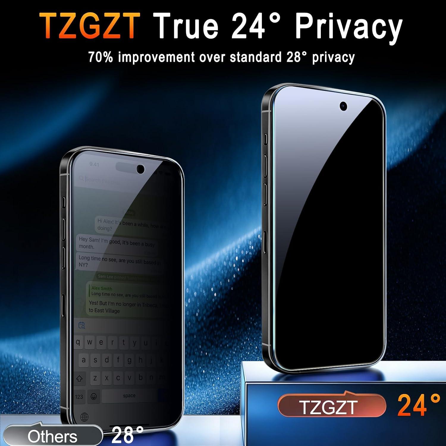 # help Desk Analysis: TZGZT Privacy Screen Protector Reviews ## Key Points - **Overall Rating**: 4.4/5 stars (based on 4 customer reviews shown) - **Positive Feedback**: Easy installation, good value (3-pack), strong protection, clear screen - **Recurring Issues**: Missing paper instructions, occasional screen anomaly --- ## Common Praise Customers consistently highlight the **effortless installation** process, with the included placement holder and QR code video guide receiving specific mentions. The **3-pack value** at the price point was also appreciated. one customer verified it