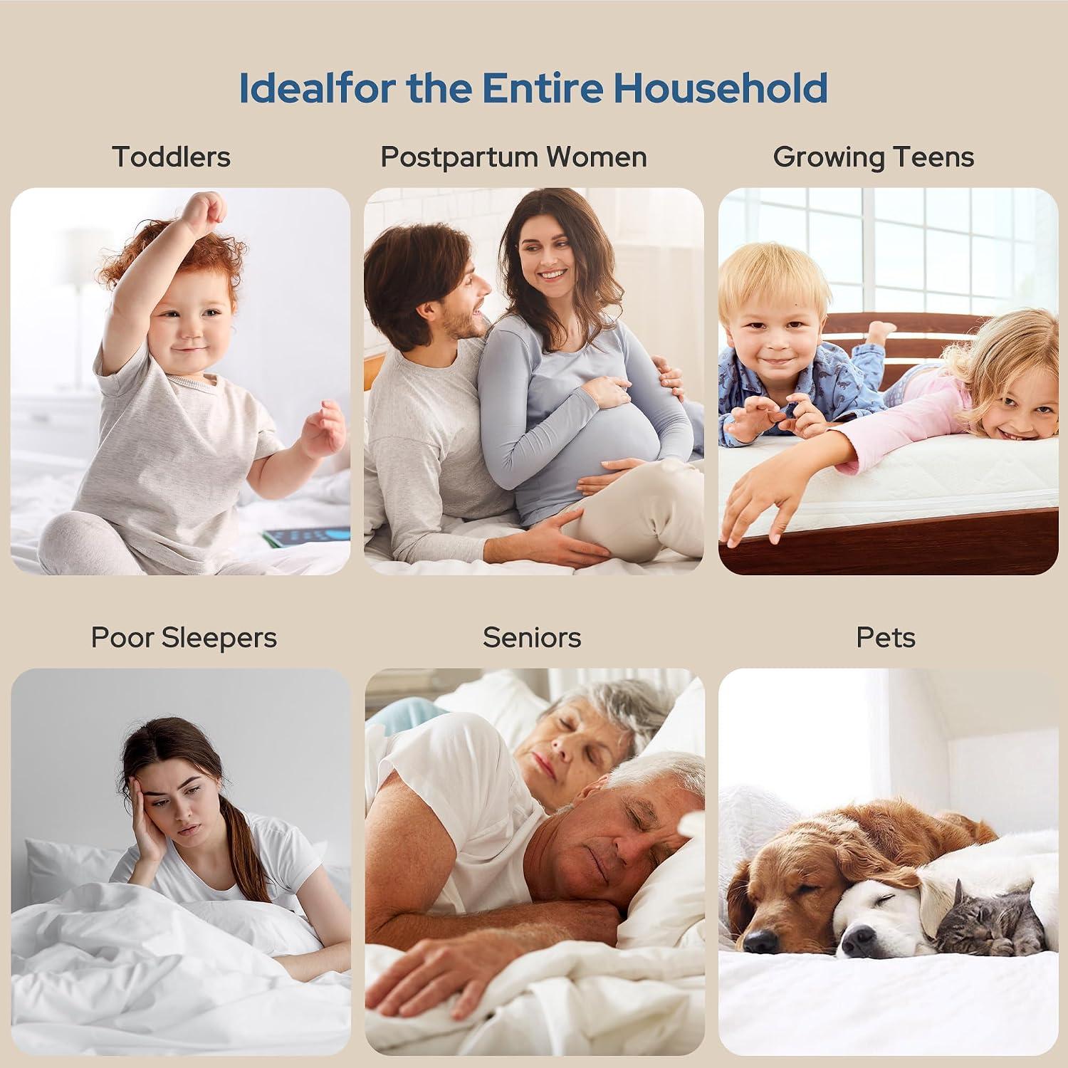 here are a few creative title options that meet your requirements: **Option 1 (Focus on the deep fit):** Perfect Fit for My Deep mattress - and Barely Notice It's There (59 characters) **Option 2 (Focus on the dual benefits):** My Mattress' New Shield: Truly Waterproof, Utterly silent (55 characters)