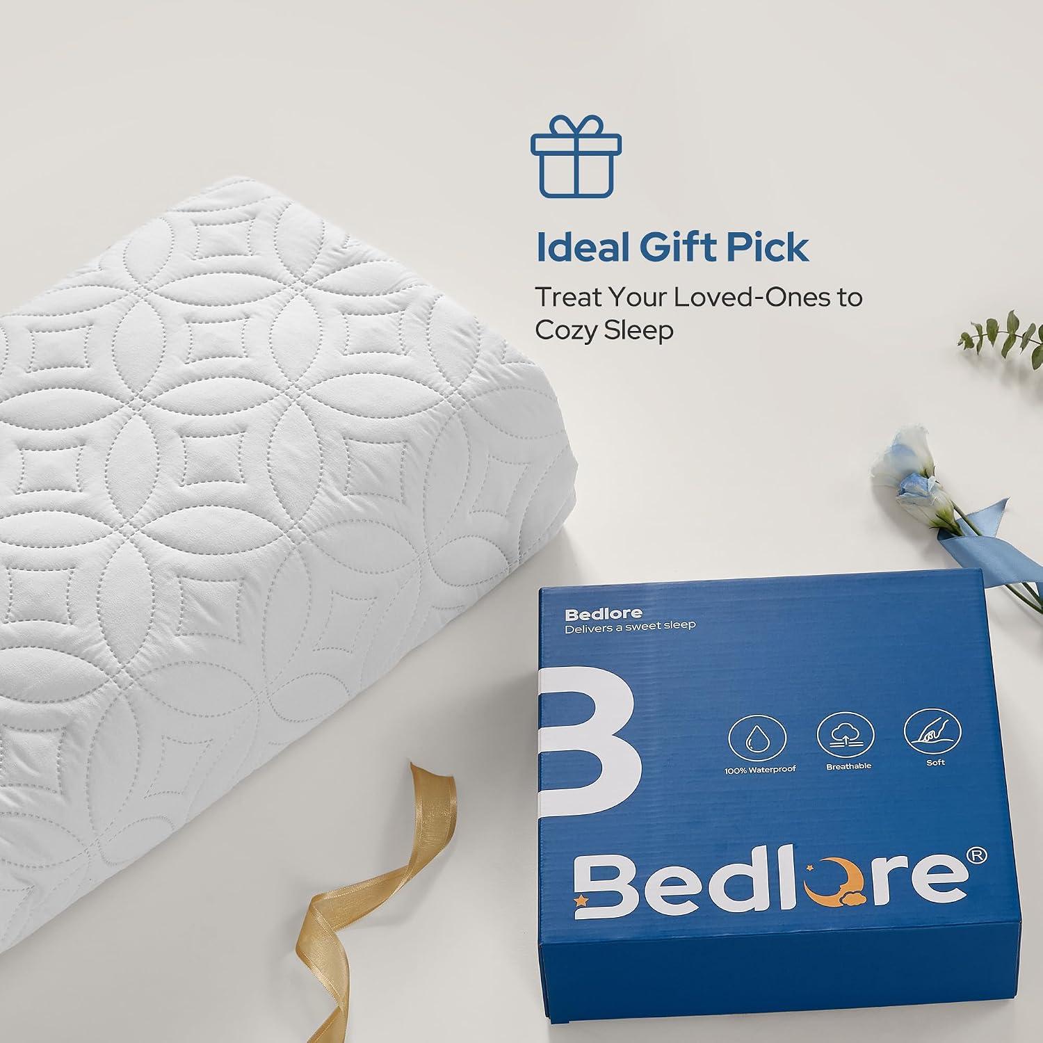Here are a few creative title options that meet your requirements: **Option 1 (Focus on the deep fit):** Perfect Fit for My Deep Mattress - and Barely Notice It's There (59 characters) **Option 2 (Focus on the dual benefits):** My Mattress' New Shield: Truly Waterproof, Utterly Silent (55 characters)