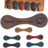 Engraved Leather Magnetic Bookmarks: Custom Inspirational Gifts for Book Lovers