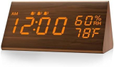 Stylish Wooden Alarm Clock: A Functional Décor for Your Bedroom