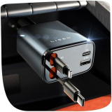 Power Up On-the-Go with LISEN Retractable Car Charger – A Must-Have for Fast Charging!