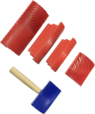 5 Pack Wood Texture Rollers: DIY Wall Decoration Made Easy