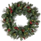 Magical Christmas Moments: National Tree Company 24″ Pre-Lit Wreath Review