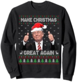 Rocking Around the Christmas Tree in our Funny Trump Ugly Sweater!