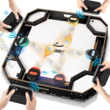 Ultimate Arcade Fun: Tabletop Sling Puck Game with LED Lights and Health Points System