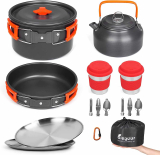 Camping Cookware: Your Ultimate Stainless Steel Mess Kit!