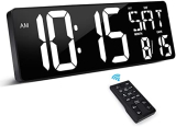 Revolutionize Your Space with the XREXS Large Digital Wall Clock: Enhanced Display, Remote Control, and Multifunctionality!