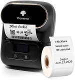 Portable Bluetooth Label Maker: Phomemo M110 – Perfect for Barcode, Clothing, Retail, and More!