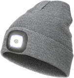 Glowing Gear for Outdoor Enthusiasts: SUNPRO LED Beanie Hat 2-Pack