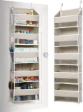 Game-Changing Grey Storage Solution: Yecaye Over-door Organizer with 5 Bins & 10 Side Pockets