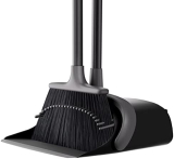 The Ultimate Cleaning Combo: 52” Long Handle Broom and Dustpan Set