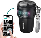 Revolutionize Your Drinkware Game with SGUAI Unique Smart Water Bottle – The Ultimate Smart Coffee Cup with Temperature & Pixel Display!
